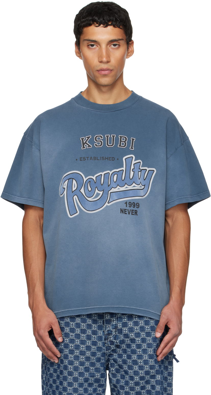 Tričko Ksubi Ksubi Champions Ekcess Short Sleeve T-Shirt Modrá | MFA25TE009