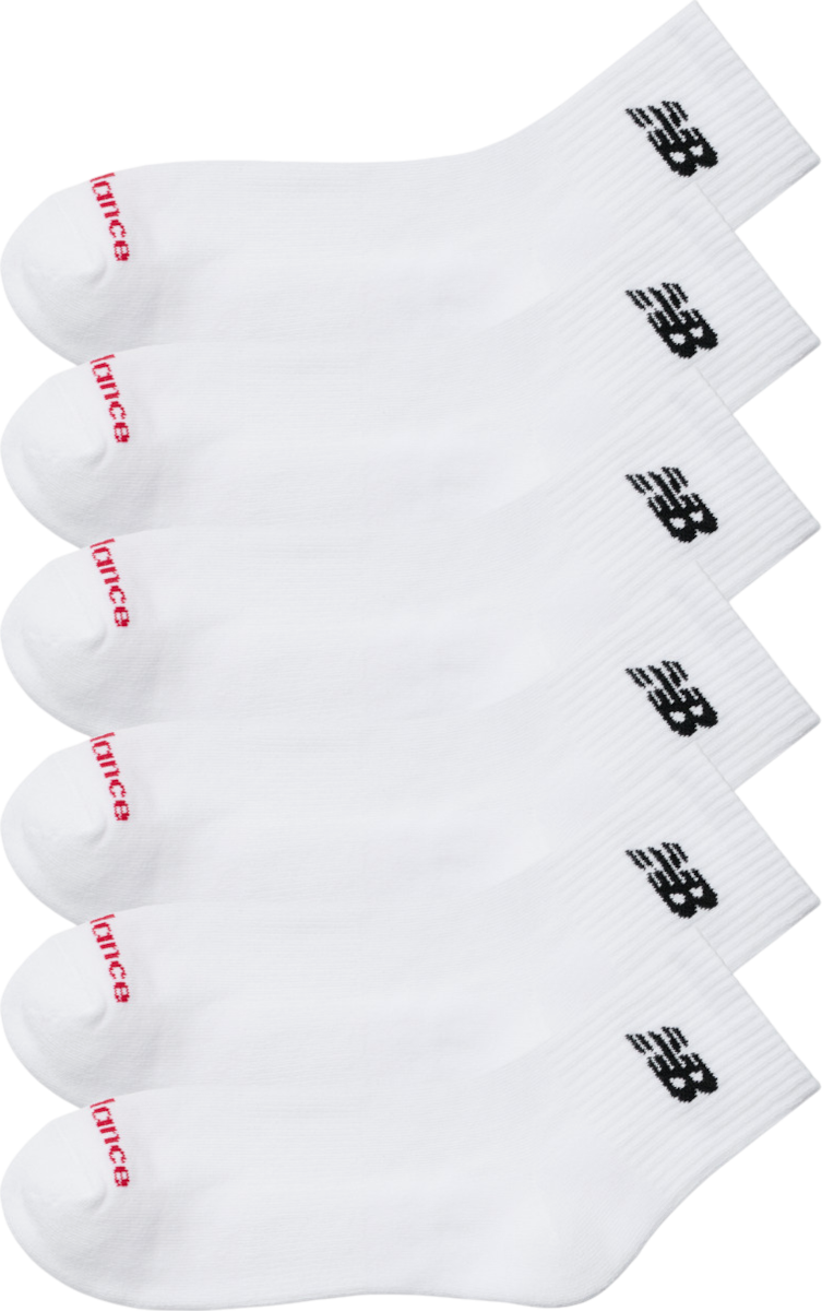 Ponožky New Balance Everyday Ankle 6 Pairs Biela | las51306-wt, 1