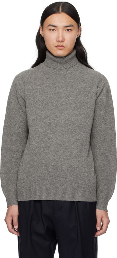 Sveter BEAMS BEAMS PLUS 9G Turtleneck Sweater Šedá | 38150147156, 0