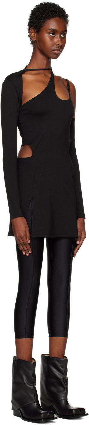 Šaty HELIOT EMIL Cutout Long Sleeve Minidress Čierna | AW22_W_11_025_P04_BLK01, 1