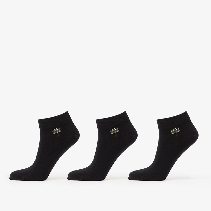 Ponožky Lacoste 3-Pack Ankle Socks 39-42 Čierna | RA2917 8VM