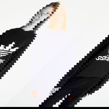 Mikina adidas Originals Trefoil Crew Sweatshirt Čierna | IB7431, 0