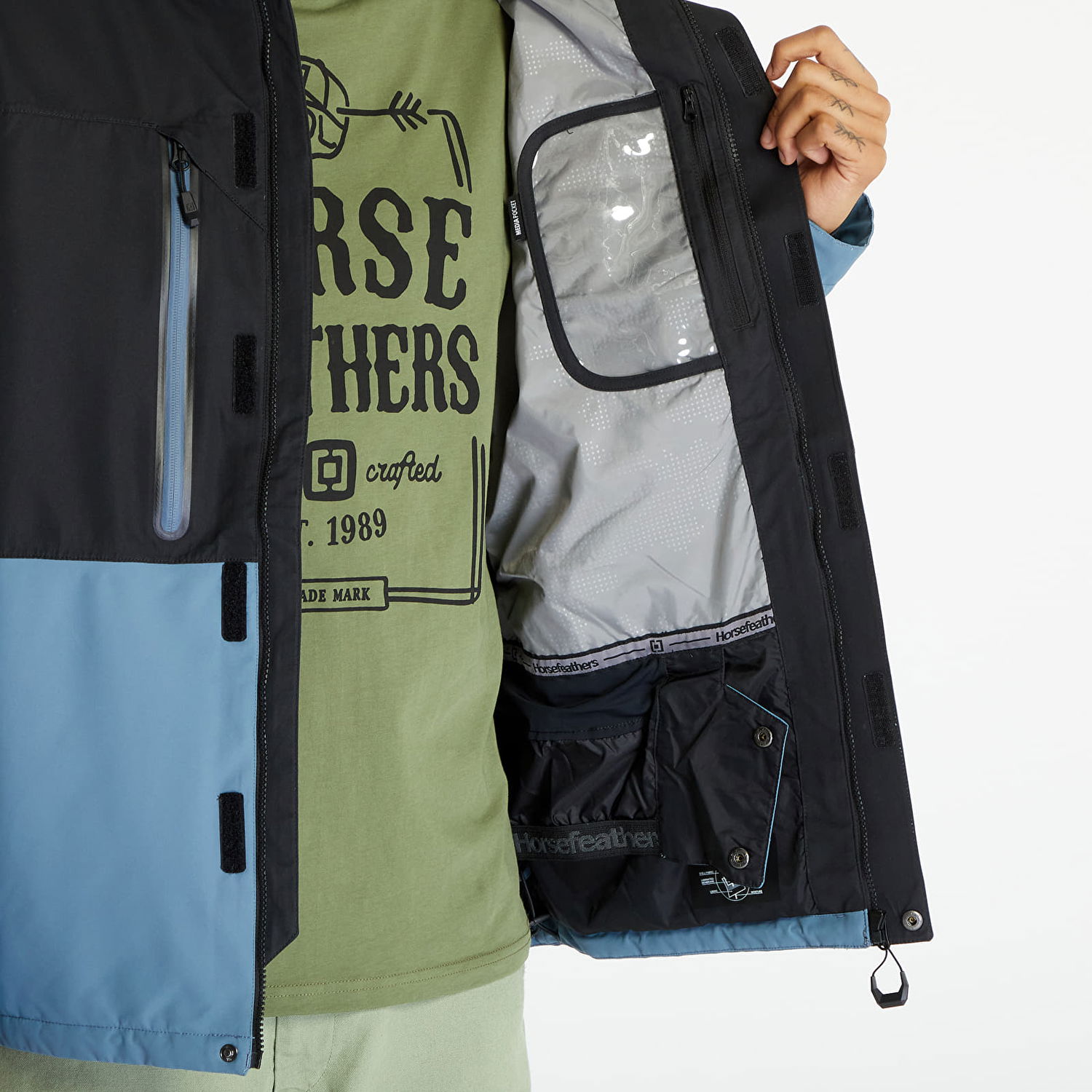 Bunda Horsefeathers Ripple Jacket Modrá | OM303H, 1