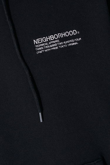 Mikina Neighborhood NEIGHBORHOOD Plain Sweat Parka Hoodie Čierna | 241FPNH.CSM02, 5