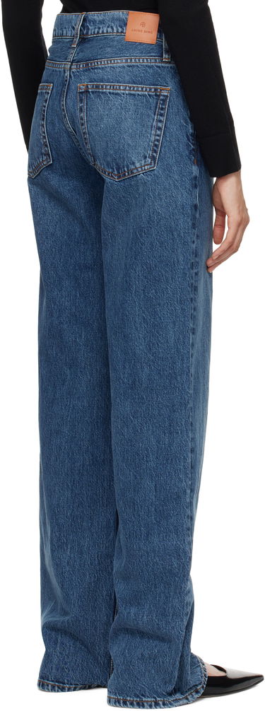 Džínsy Anine Bing ANINE BING Hugh Wide Leg Jeans Modrá | A-06-1134-418-WHD8, 2