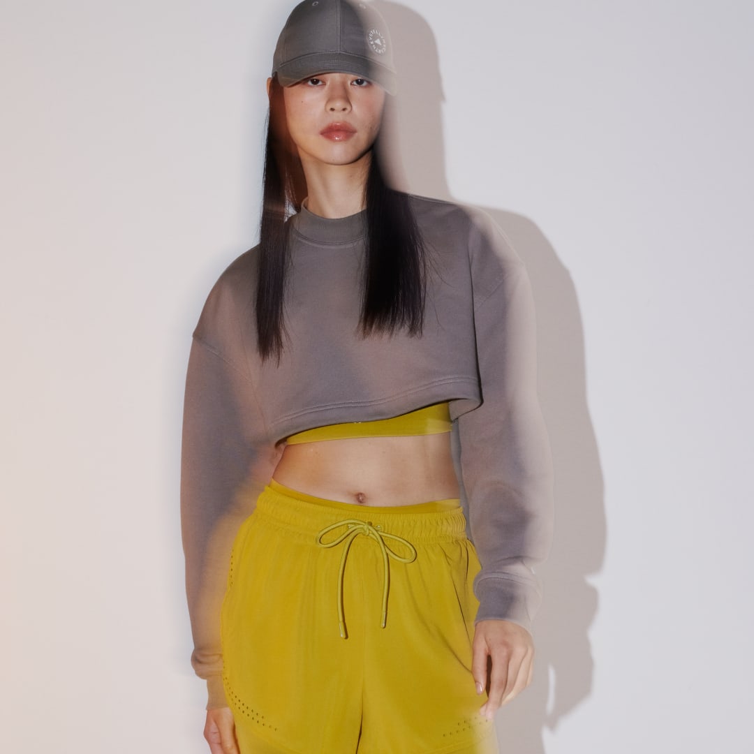 Mikina adidas Performance Stella McCartney x TrueCasuals Cropped Hoodie Fialová | IT8278, 0
