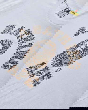 Tričko BAPE Wild Leopard Pattern College T-Shirt Biela | 1L80110039 WHXBG, 3