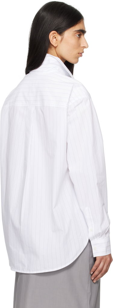 Košeľa TOTEME TOTEME Monogram Striped Cropped Shirt Biela | 252-WRT0356-FB0076, 2