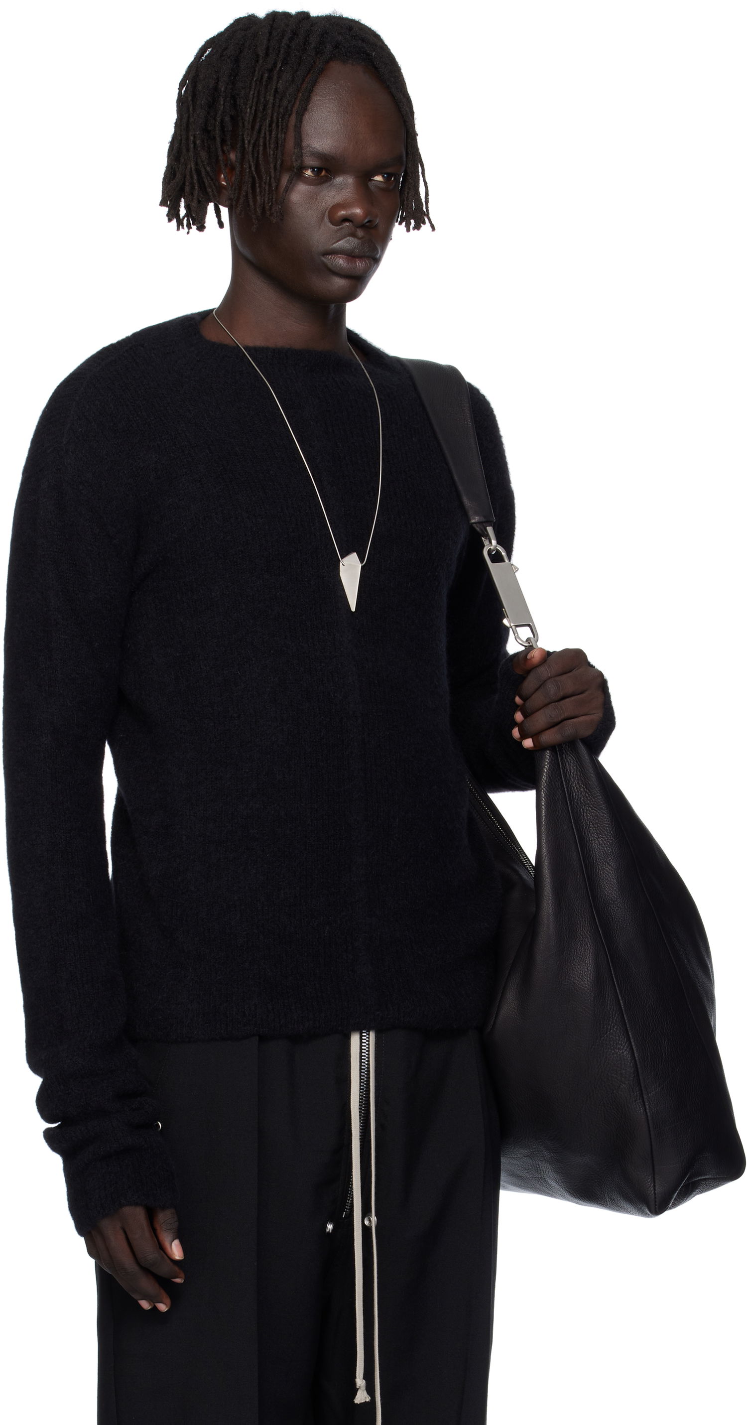 Sveter Rick Owens Rick Owens Headon Pull Sweater Čierna | RU02E1690 KWP, 1