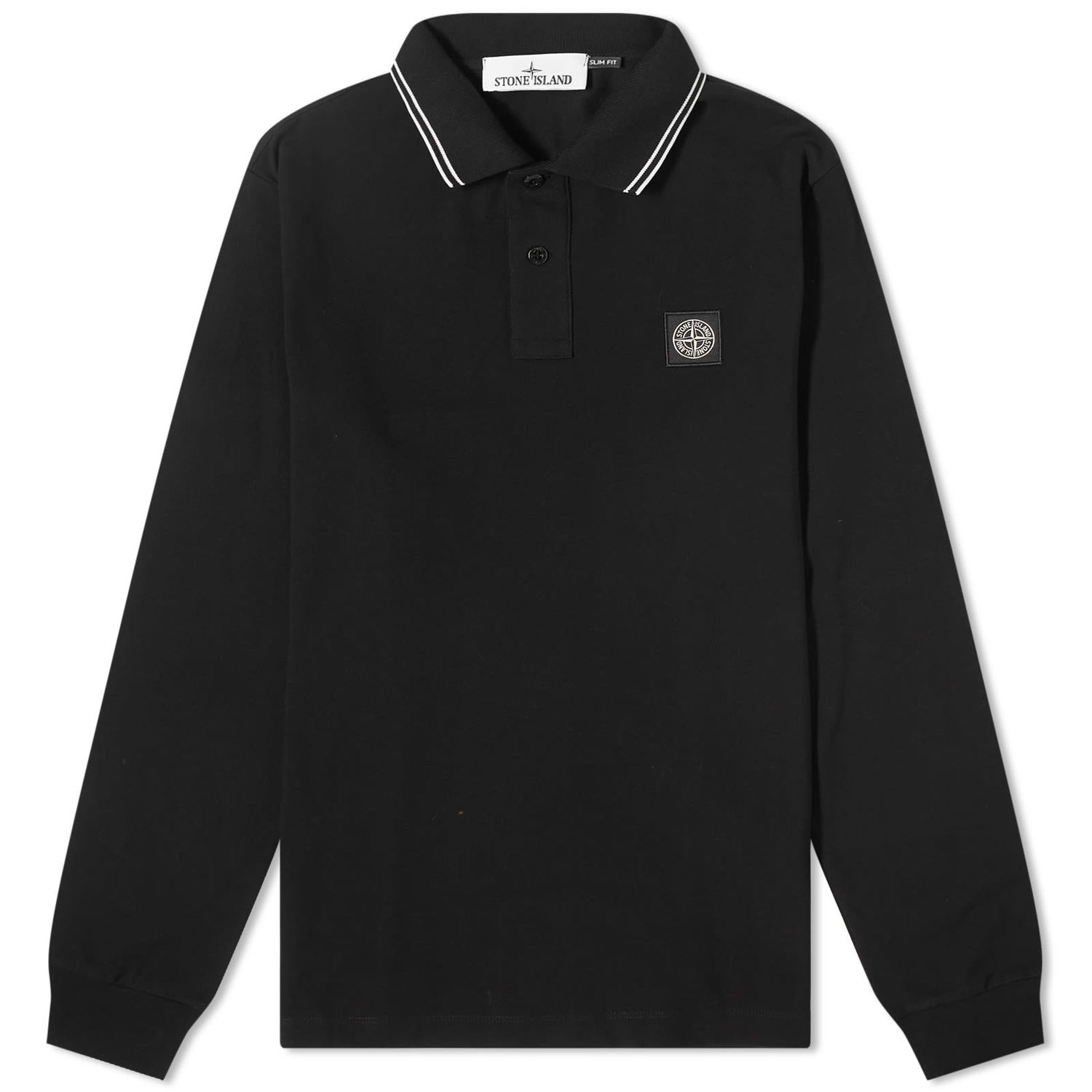 Polo tričko Stone Island Long Sleeve Patch Polo Čierna | 79152SL-A0029, 0