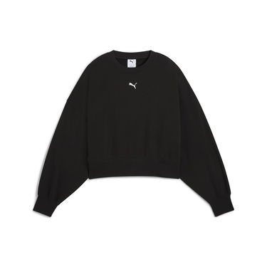 Mikina Puma WARDROBE ESS Oversized Sweatshirt Čierna | 629748_01, 5