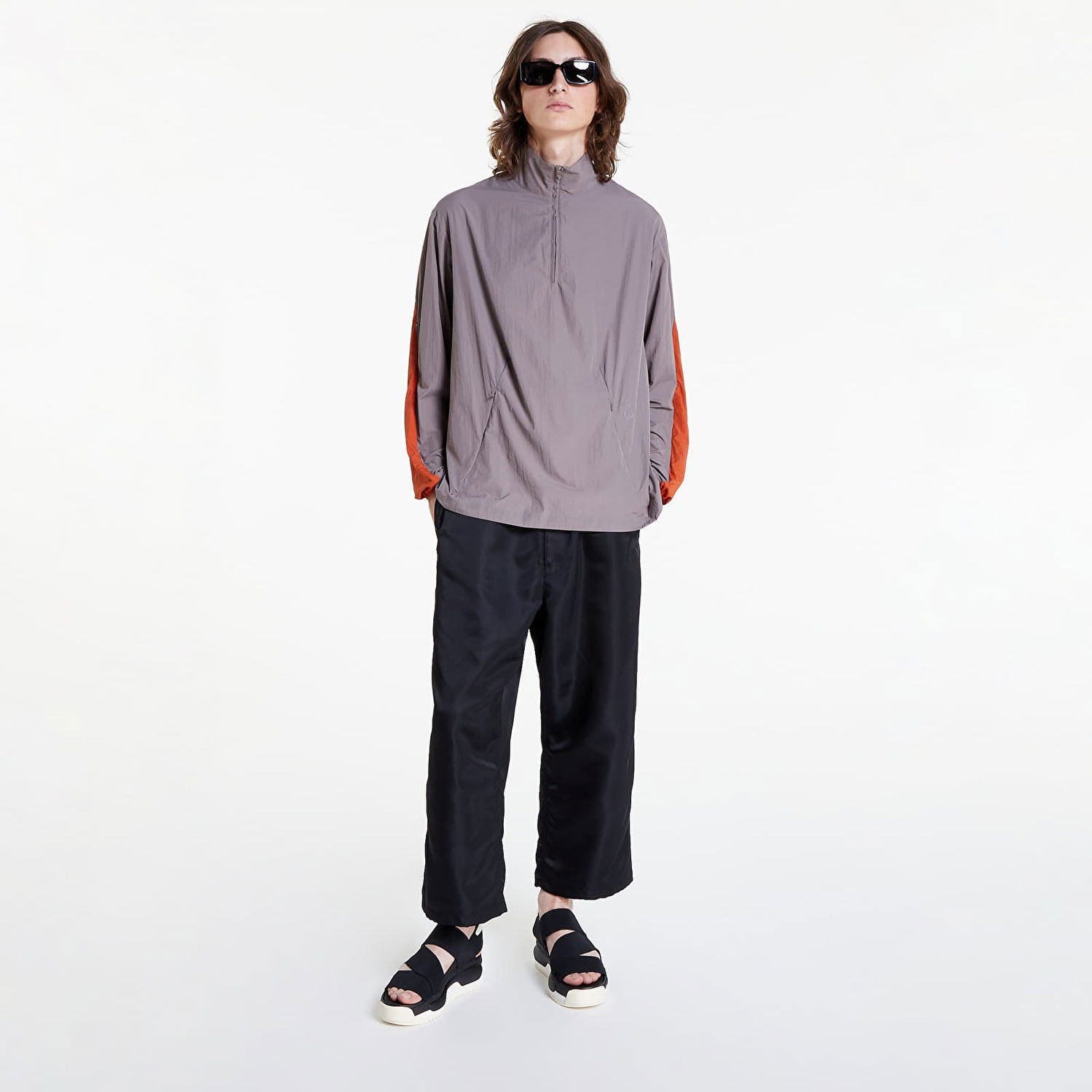Bunda Y-3 Classic Light Shell Running Half-Zip Top Šedá | HT2298, 0