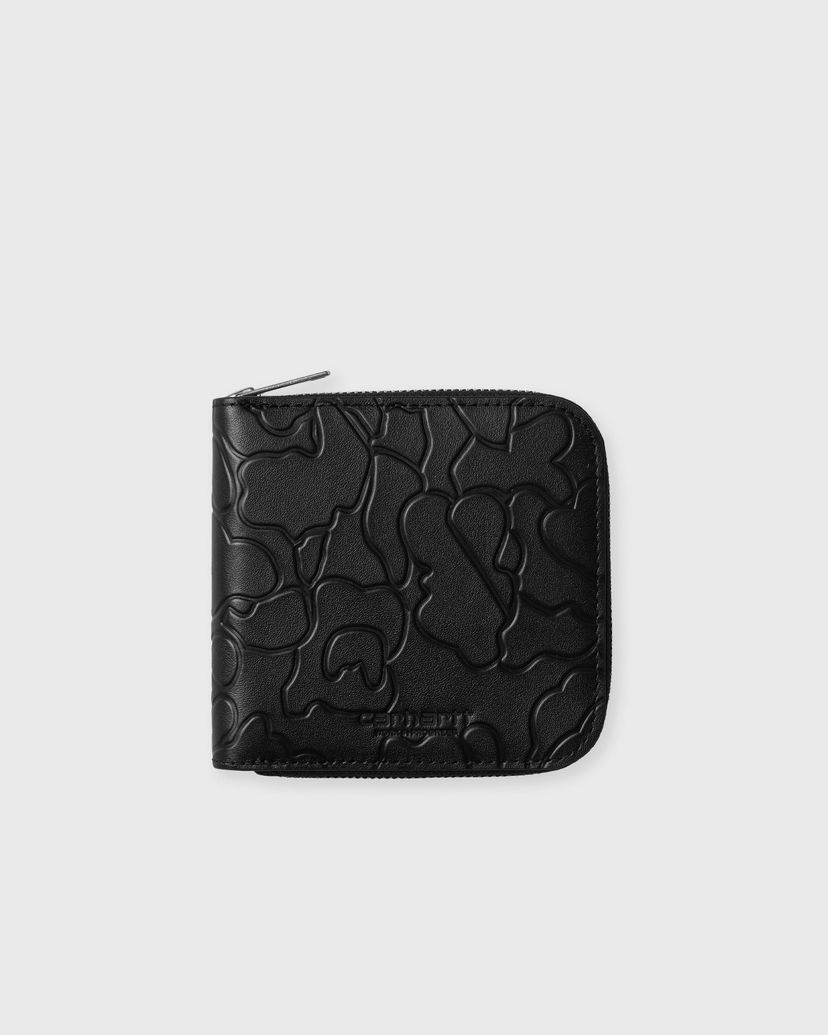 Peňaženka Carhartt WIP Embossed Camo Duck Zip-Around Wallet Čierna | I035402-00E.XX