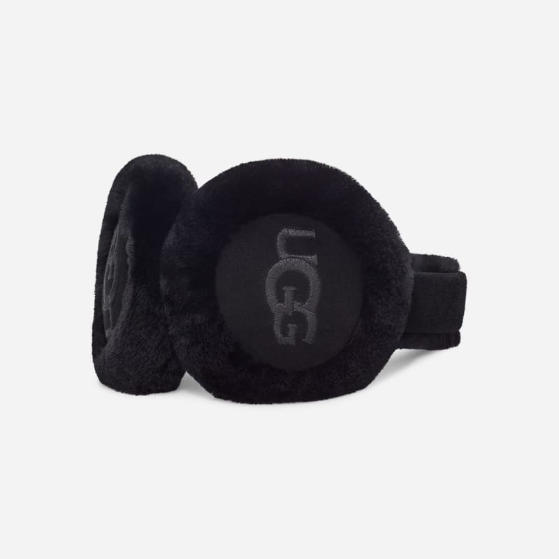 Doplnky UGG UGG Sheepskin Embroidered Earmuffs Čierna | 20955-BLK, 1