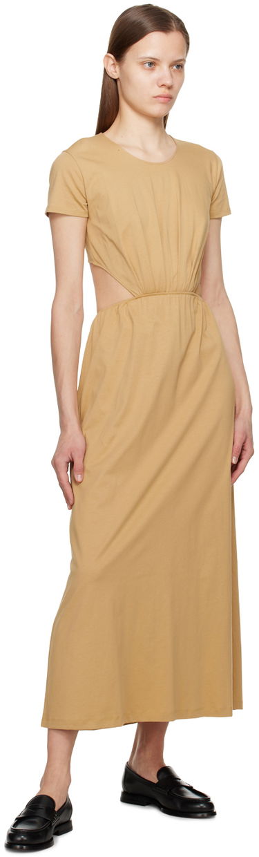 Šaty Loulou de Saison Loulou de Saison Seram Midi Dress Béžová | SERAM, 3