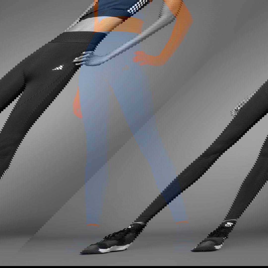 Legíny adidas Performance Ribbed Full-Length Tights Modrá | JC7229, 0