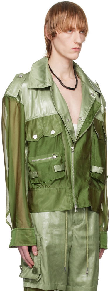 Bunda Feng Chen Wang Feng Chen Wang Paneled Jacket Zelené | FMS15JK26, 1