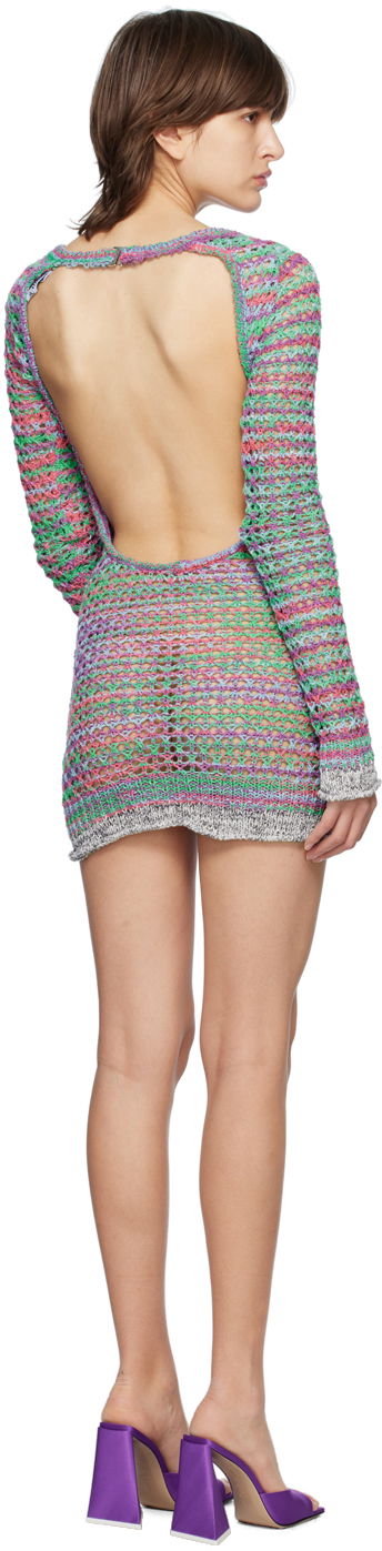 The Attico Open Knit Minidress
