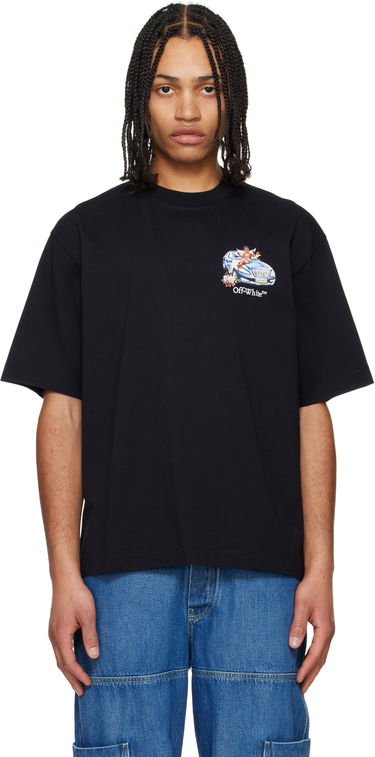 Tričko Off-White Off-White Fresco Angel Graphic T-Shirt Čierna | OMAA120S25JER0031001, 0