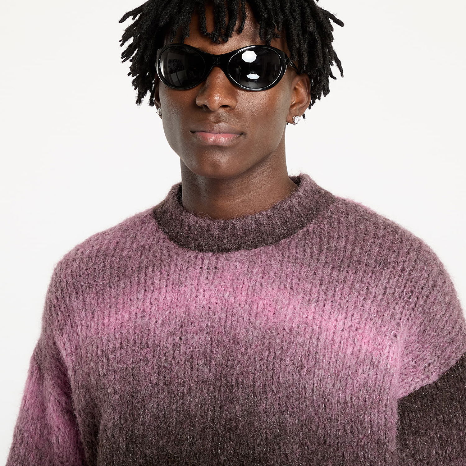 Sveter Diesel Diesel K-Rasta Knitwear Sweater Fialová | A14914_0WFBT Chocolate Martini, 1