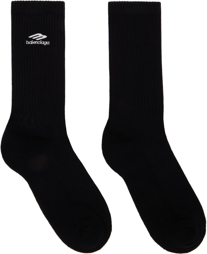 Ponožky Balenciaga 3B Sports Icon Socks Čierna | 767067-4D7B6-1077, 0