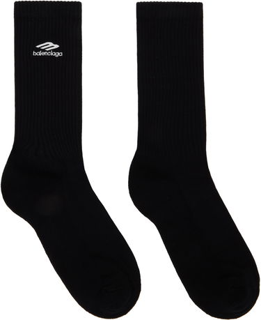 Ponožky Balenciaga 3B Sports Icon Socks Čierna | 767067-4D7B6-1077, 0