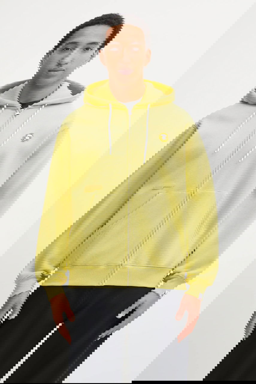 Mikina AAPE by A Bathing Ape Now Zip Up Hoodie with Patch Žltá | AAPSWMC358XBP, 0