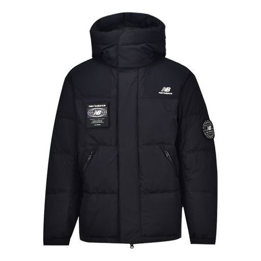 Prešívaná bunda New Balance Warm Hooded Down Jacket Čierna | NPA43131-BK, 0