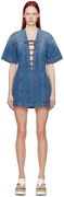 Stella McCartney Lace-Up Denim Minidress
