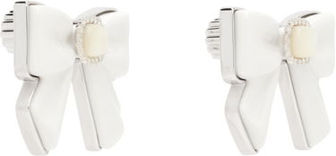 Náušnice SHUSHU/TONG SHUSHU/TONG YVMIN Edition Bowknot Nacre Earrings Biela | 25622WHT00DN2, 1
