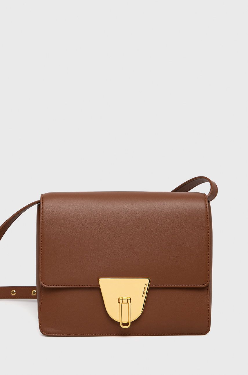 Kabelka Coccinelle Leather Handbag Hnedá | E1.MG2.12.01.01, 0