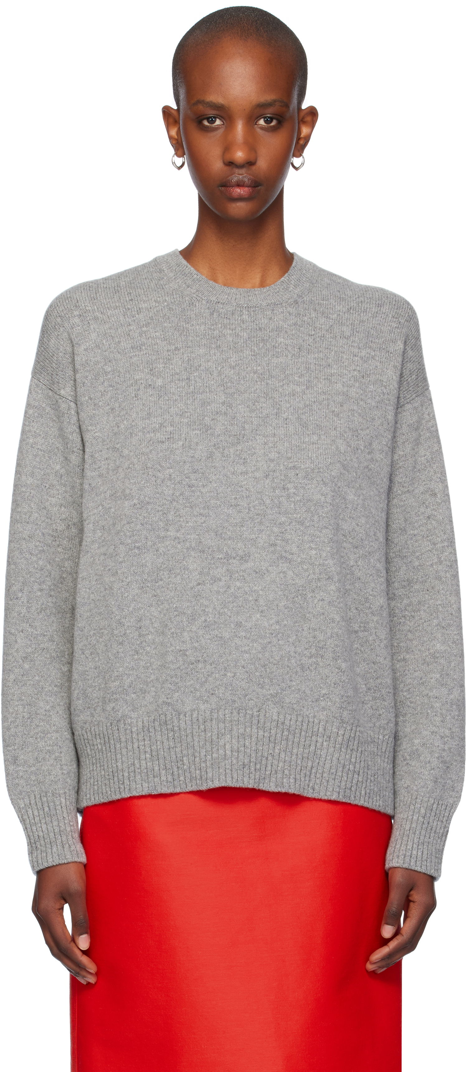 Sveter &Daughter Slouch Crewneck Sweater Šedá | HKN03900, 0