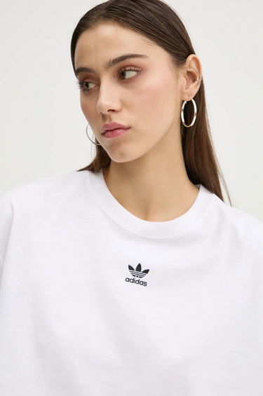Tričko adidas Originals Originals Essential Cropped T-Shirt Biela | JJ3385, 3