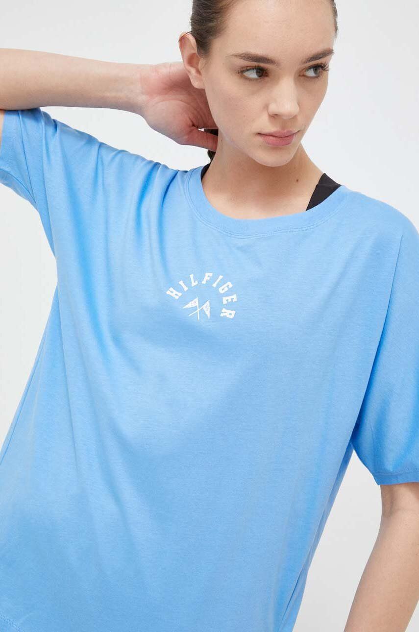 Tričko Tommy Hilfiger Cotton T-Shirt Modrá | S10S101678.PPYX, 0