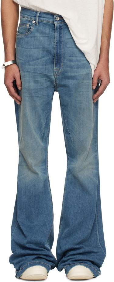 Džínsy Rick Owens Rick Owens DRKSHDW Hollywood Bolan Bootcut Jeans Modrá | DU01E3365 SDWB, 0