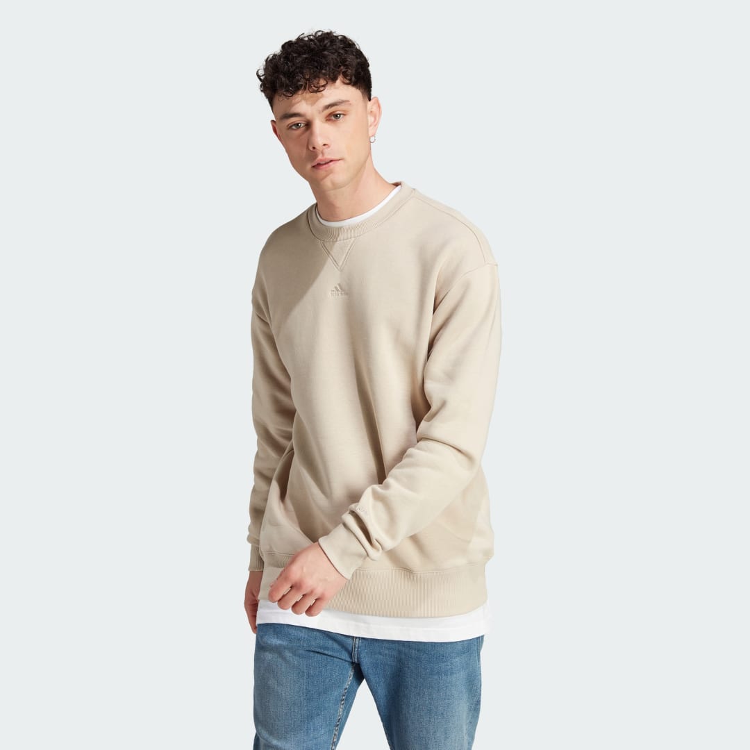 Mikina adidas Originals Mikina All SZN Fleece Béžová | IP8351, 0