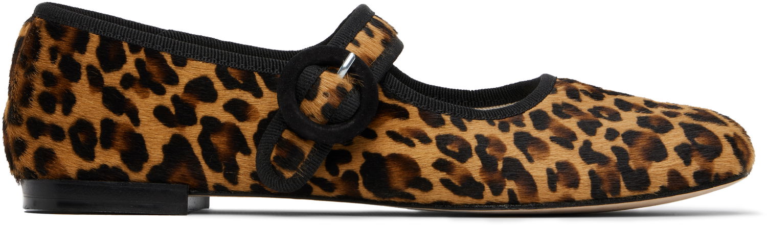 Šaty Repetto Repetto Georgia Mary Jane Square-Toe Ballerinas Hnedá | V4141PONY, 0