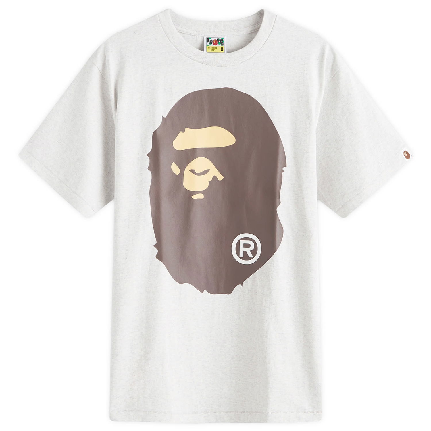 Tričko BAPE Classic Big Ape Head T-Shirt Šedá | 001TEK801002M-GRA, 0