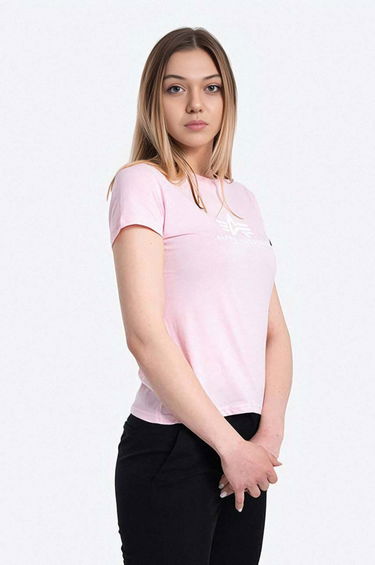 Tričko Alpha Industries Alpha Industries New Basic T Women's T-Shirt Ružová | 196051.491, 5
