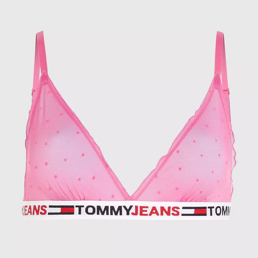 Podprsenka Tommy Hilfiger Unlined Triangle Bra Ružová | UW0UW03833 TO5, 0