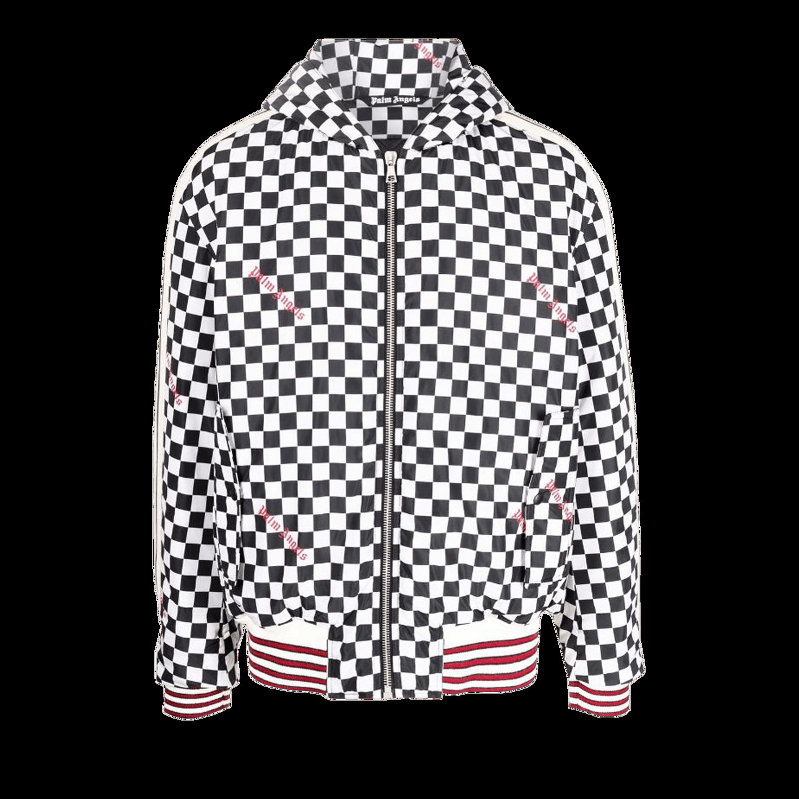 Damier Puffed Hoodie Jacket