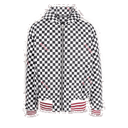 Damier Puffed Hoodie Jacket