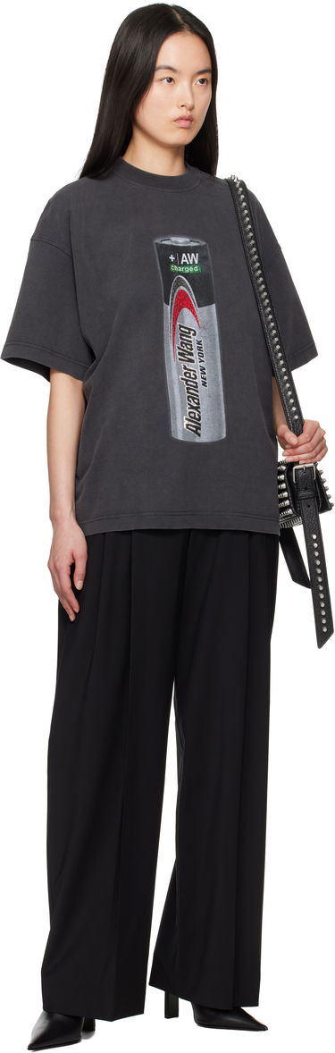 Tričko Alexander Wang Alexander Wang Unisex Battery Logo-Print Graphic T-Shirt Čierna | UCC2251832, 3