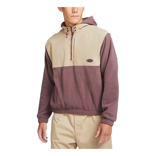 Mikina Nike SB SB Therma-FIT Winterized Polar Fleece Splicing Skateboard Hoodie Fialová | DA4224-646, 0