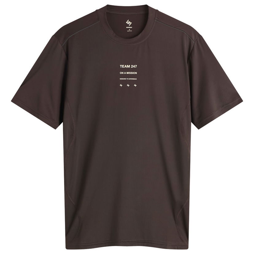 Tričko Represent Clo 247 Short Sleeve Runner T-Shirt Hnedá | 247M100018-17