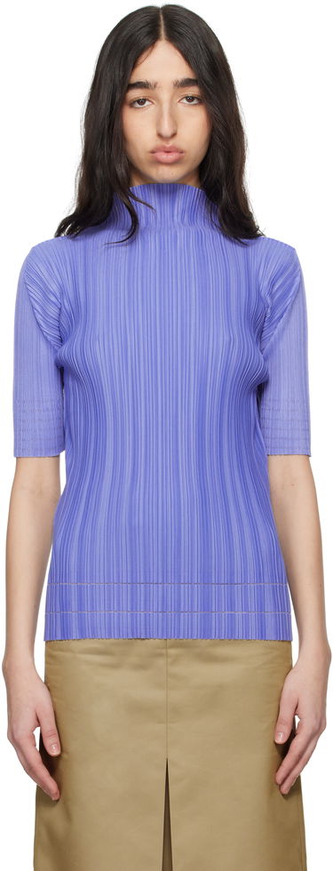 Sveter Pleats Please Issey Miyake Pleats Please Issey Miyake Soft Pleats Turtleneck Top Fialová | PP56JK933, 0