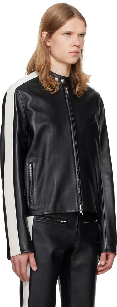 Bunda Courrèges Courrèges Contrast Biker Jacket Čierna | 324LBL199CV0005, 1