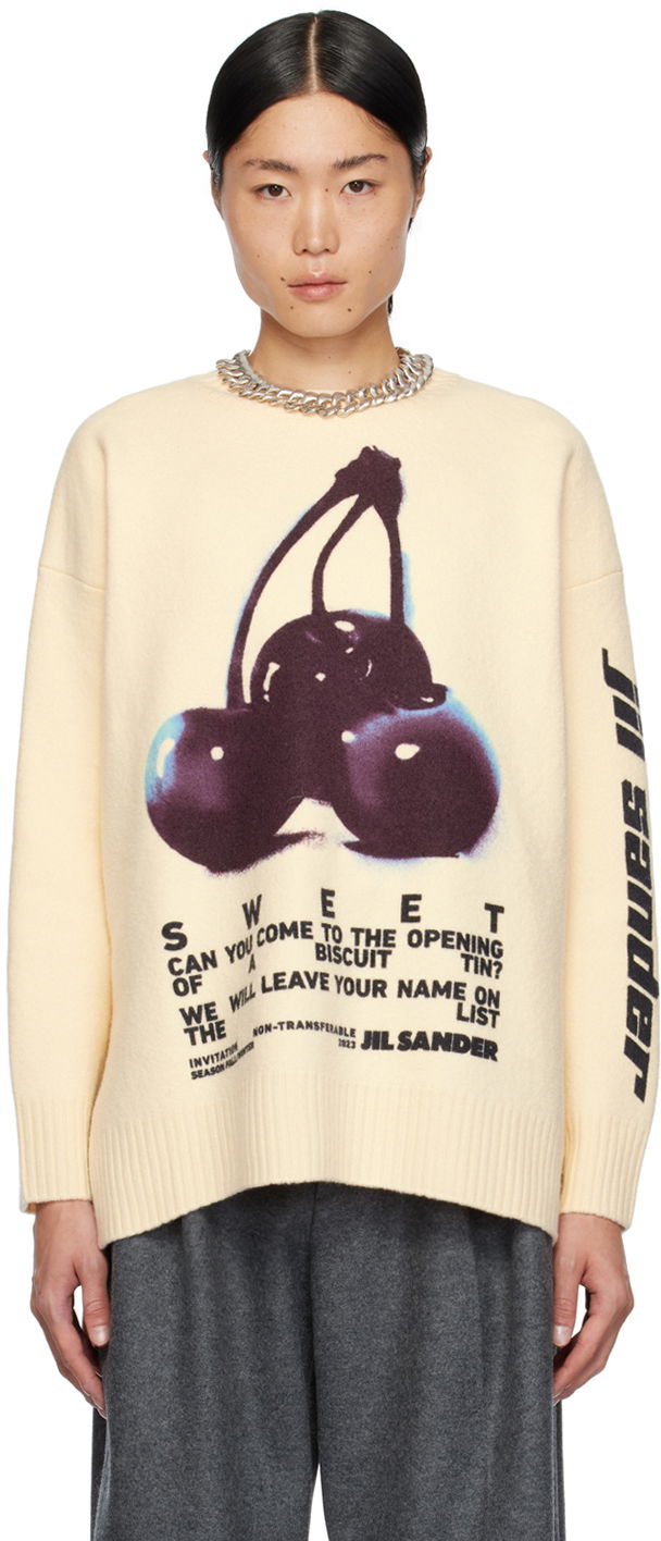 Sveter Jil Sander Printed Sweater Béžová | J21GP0137 J14661, 0