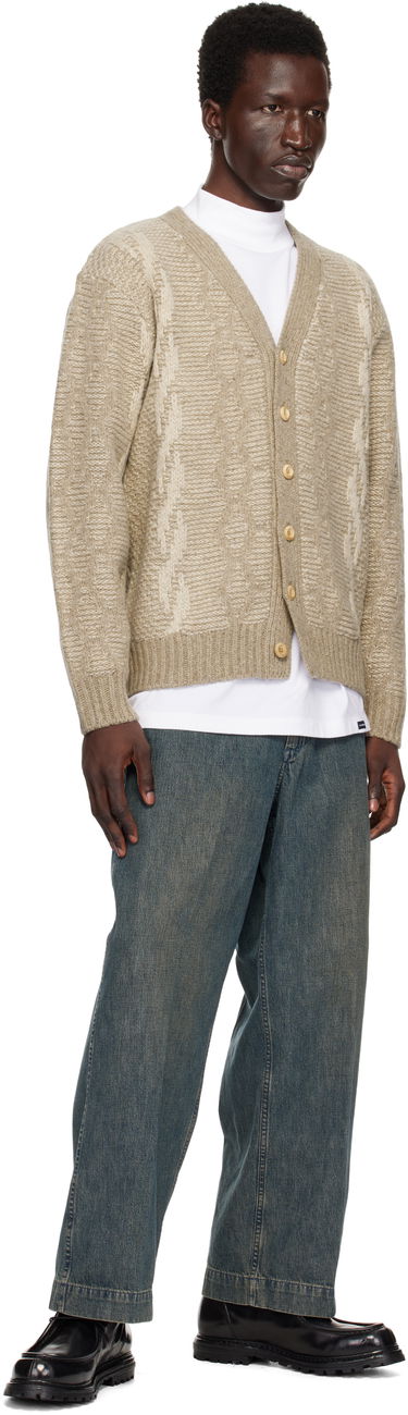Sveter BEAMS BEAMS PLUS Heavy Cable Pattern Cardigan Béžová | 38150206156, 3