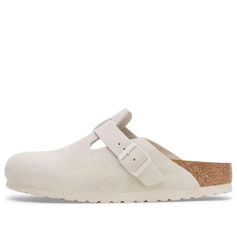 Tenisky a topánky Birkenstock Boston Soft Footbed Suede Sandals Biela | 1027667, 0